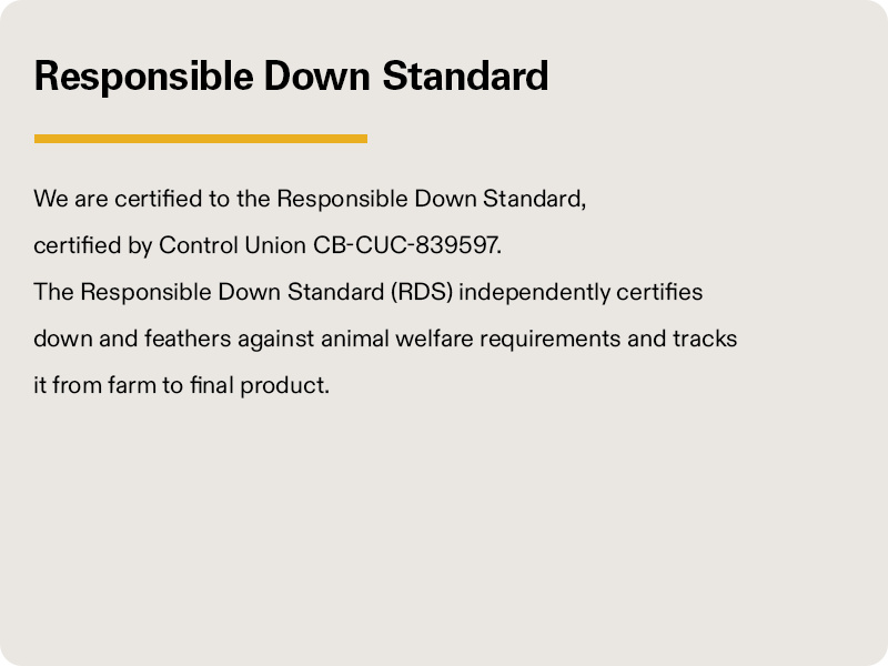 Responsible Down Standard (RDS)